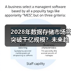 2028年数据存储市场将突破千亿规模？未来趋势与挑战分析