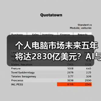 个人电脑市场未来五年将达2830亿美元?AI与远程工作成主要推动力(图2) 个人电脑市场未来五年将达2830亿美元?AI与远程工作成主要推动力(图2)